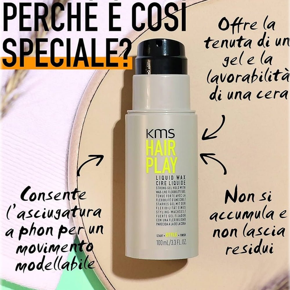 Kms Hair Play Liquid Wax cera liquida 100ml - immagine 2