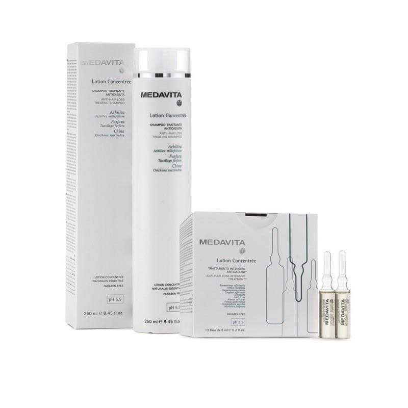 Medavita Kit Lotion Concentrée Shampoo e Fiale anticaduta