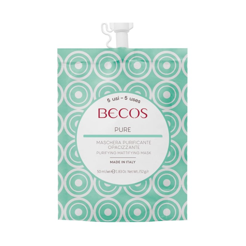 Becos Pure Maschera Purificante Opacizzante 50ml