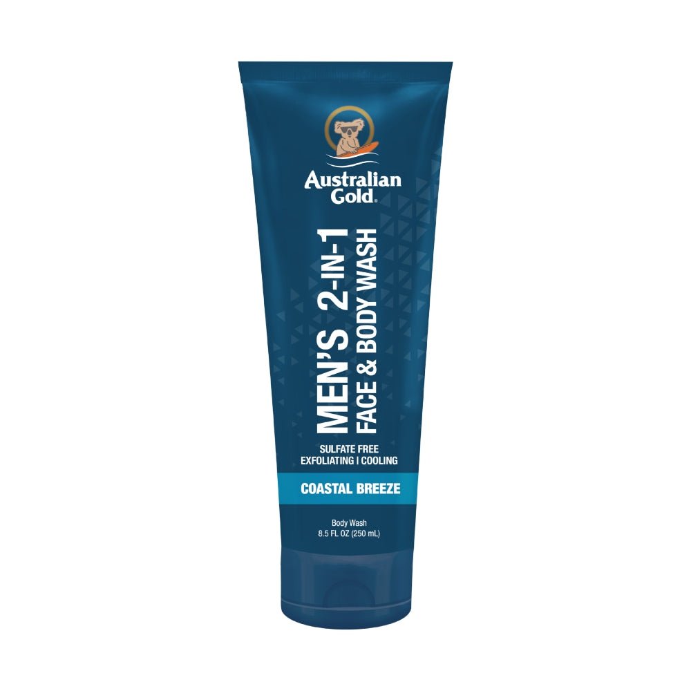 Men's 2 in 1 Face & Body Wash Australian Gold 250ml